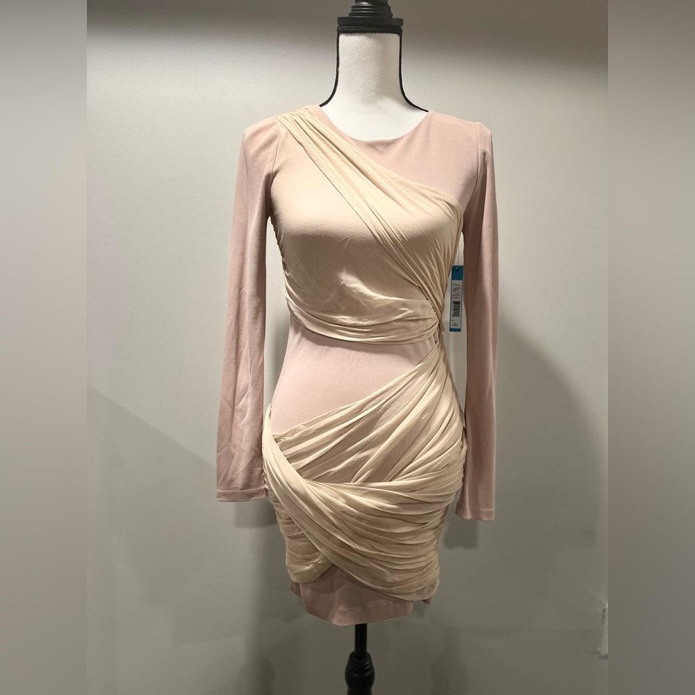 Alice + Olivia Nude Goddess Cocktail Dress